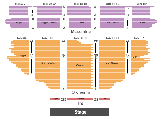 Hollywood Pantages Theatre Company Seating Chart